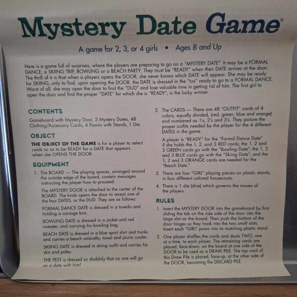 Mystery Date Game. - Picture 4 of 6